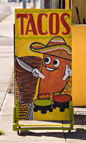 taco sign