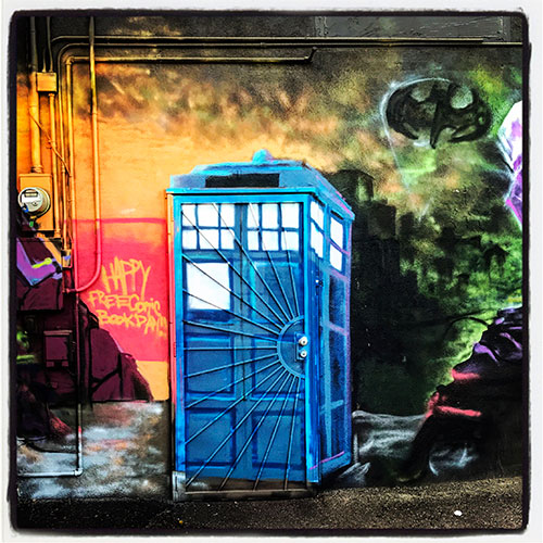 tardis mural