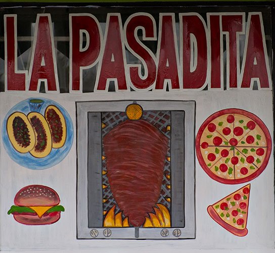 Mexican food sign
