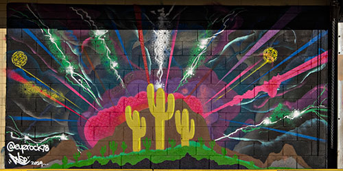 cactus mural
