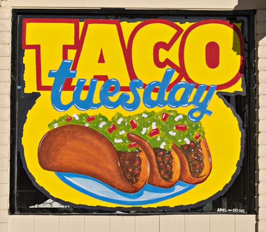 taco tuesday sign