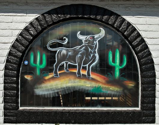 cactus themed mural