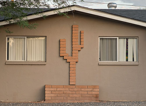 cactus themed architectural detail